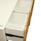 Hearth and Haven Flavius Storage Bench with Rattan Baskets in White and Brown, , large