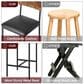 GARVEE 25.5" Bar Stool in Rustic Brown (Set of 4), , large