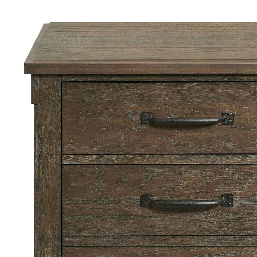 Mayberry Hill Scott 3 Drawer Nightstand with USB in Dark Walnut, , large