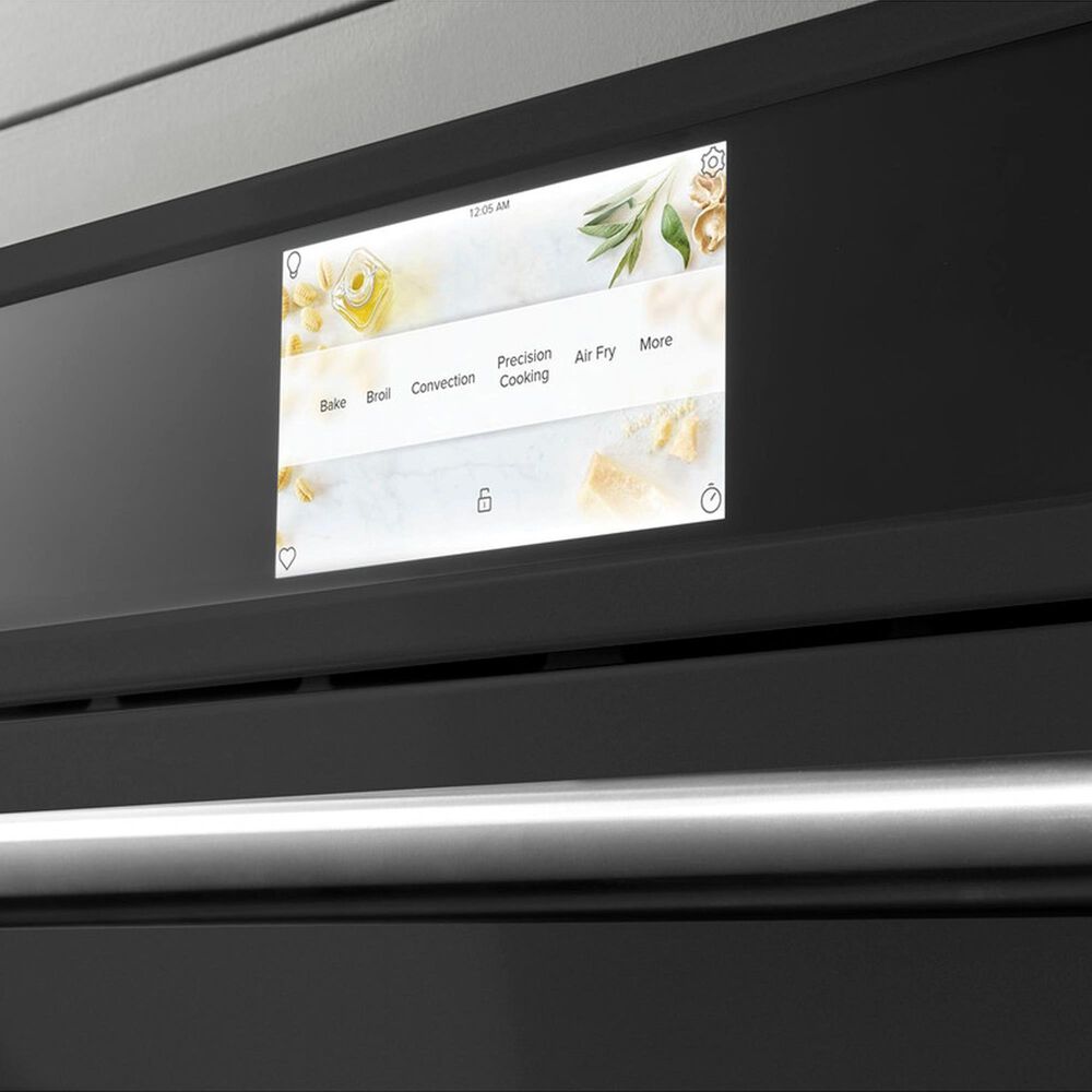 Cafe 2-Piece Kitchen Package with Matte Black 30" Smart Built-In Convection Double Wall Oven and Stainless Steel 30" Gas Cooktop, , large