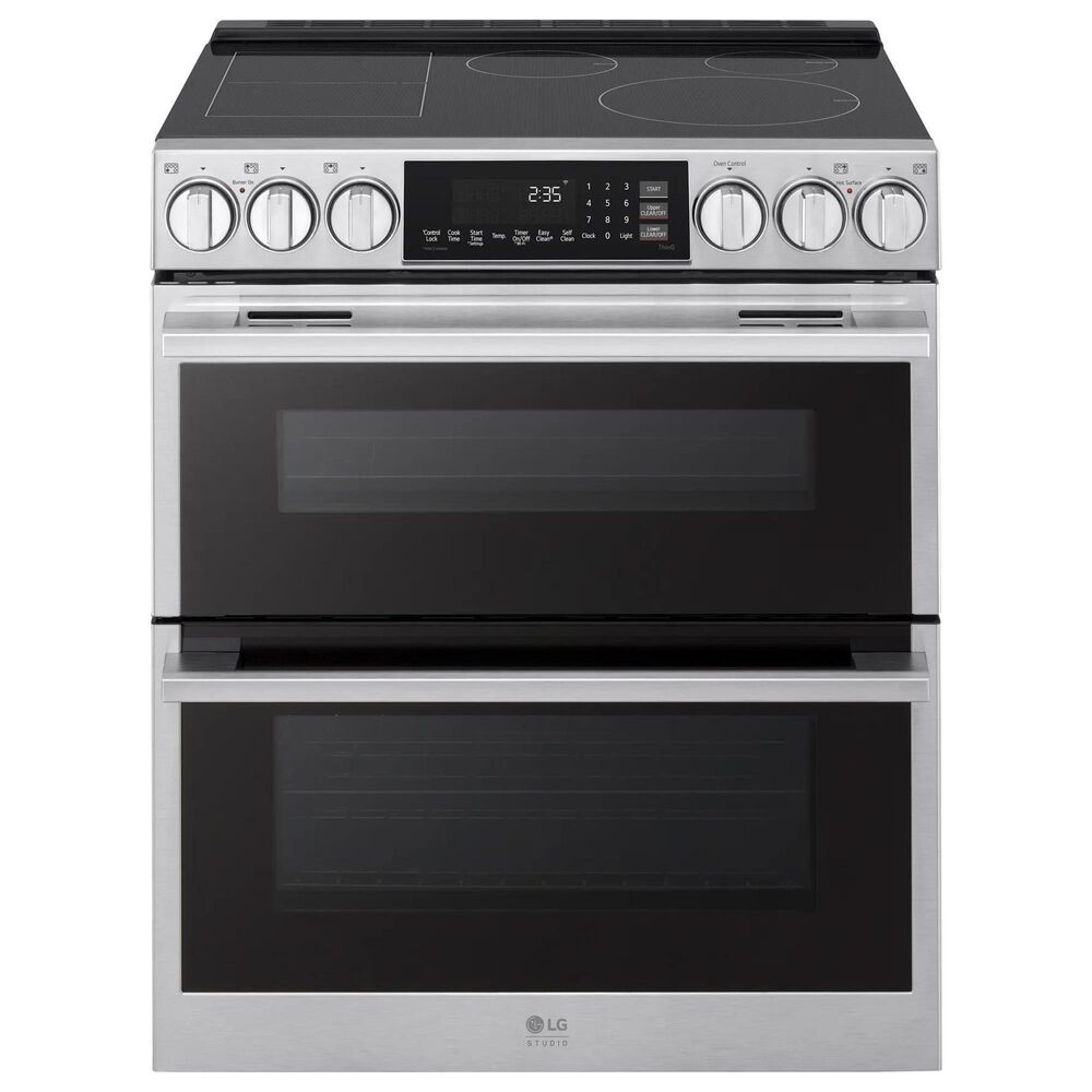 LG Studio 7.3 Cu. Ft. Double Oven Induction Slide-in Range in PrintProof Stainless Steel, , large