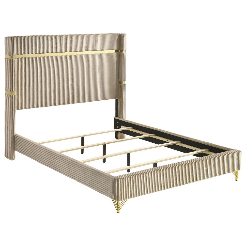 Pacific Landing Lucia 5-Piece King Bedroom Set in Beige, , large