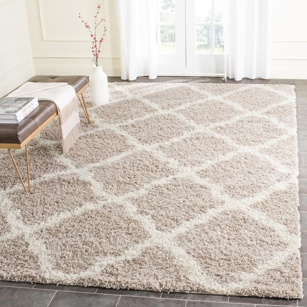 Safavieh Dallas Shag SGD257D-10 10&#39; x 14&#39; Beige/Ivory Area Rug, , large