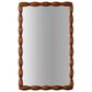 Hearth and Haven Rectangular Wall Mirror with Wood Frame in Natural Wood, , large