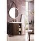 James Martin Vanities Alicante 24" Single Bathroom Vanity in Mid Century Acacia with 5 cm White Glossy Resin Top and Rectangular Sink, , large