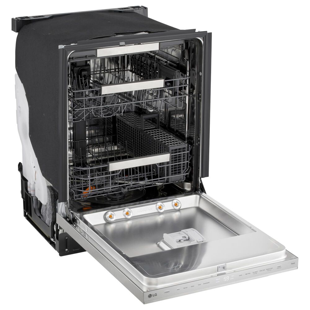 LG 24" Smart FlushFit Top Control Dishwasher with QuadWash Pro in Stainless Steel, , large