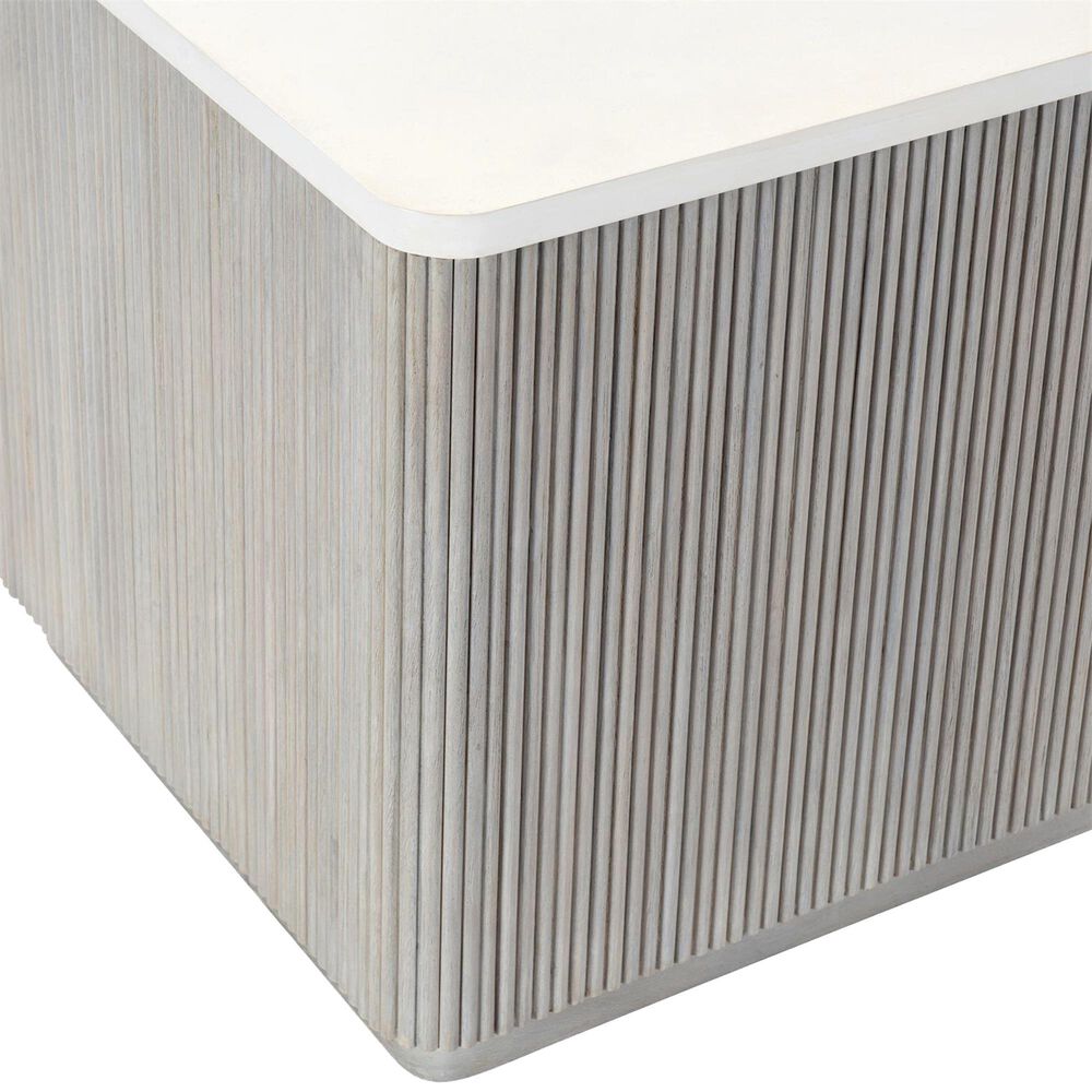 Bernhardt Colonnade End Table in Grey and White, , large