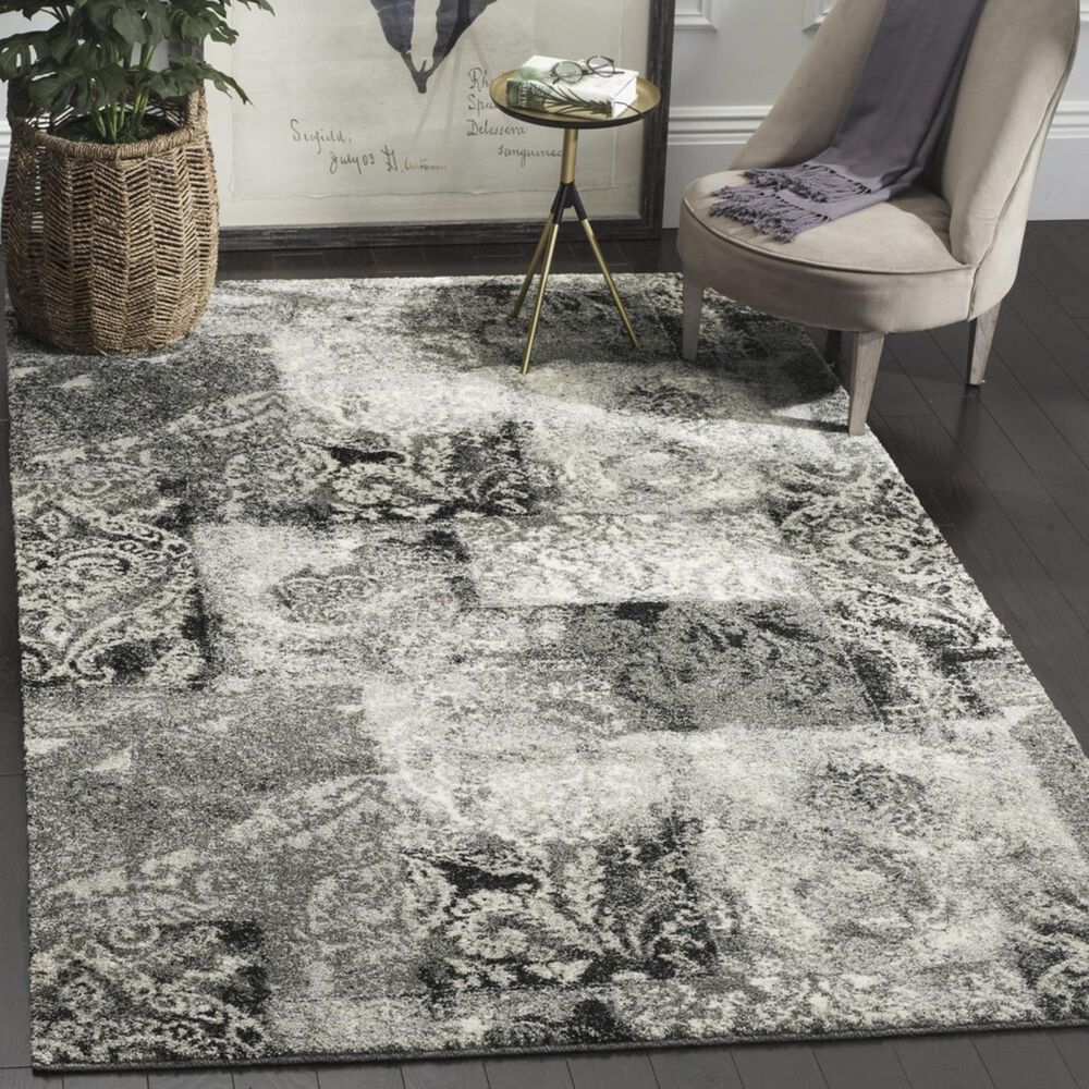 Safavieh Retro RET2137-1180 4&#39; x 6&#39; Cream and Grey Area Rug, , large