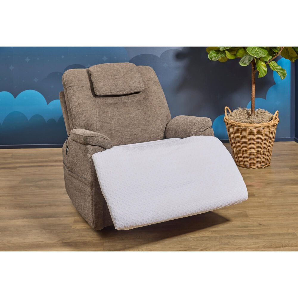 Flexsteel Zecliner Dri-Tec Performance Chair Protector in White, , large