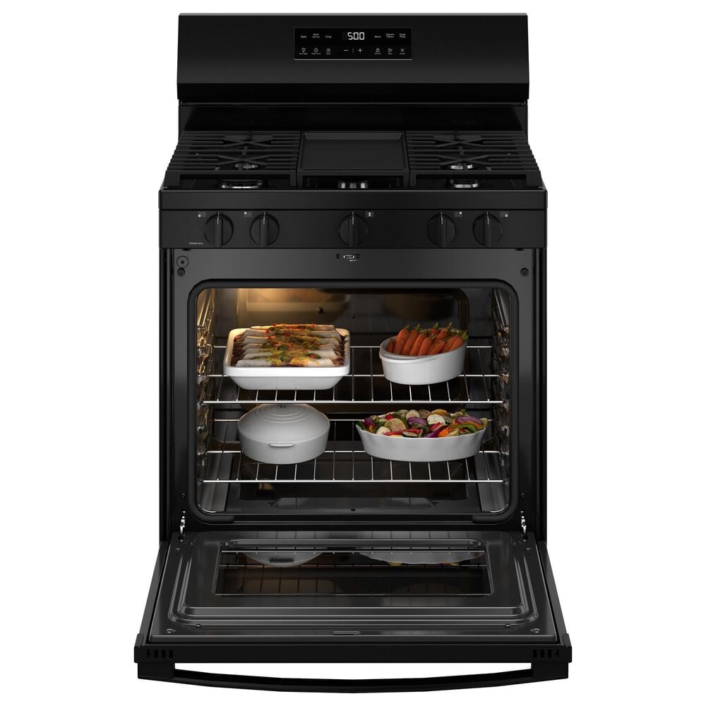GE Appliances 5.3 Cu. Ft. Freestanding Natural Gas Range with Crisp Mode in Black, , large