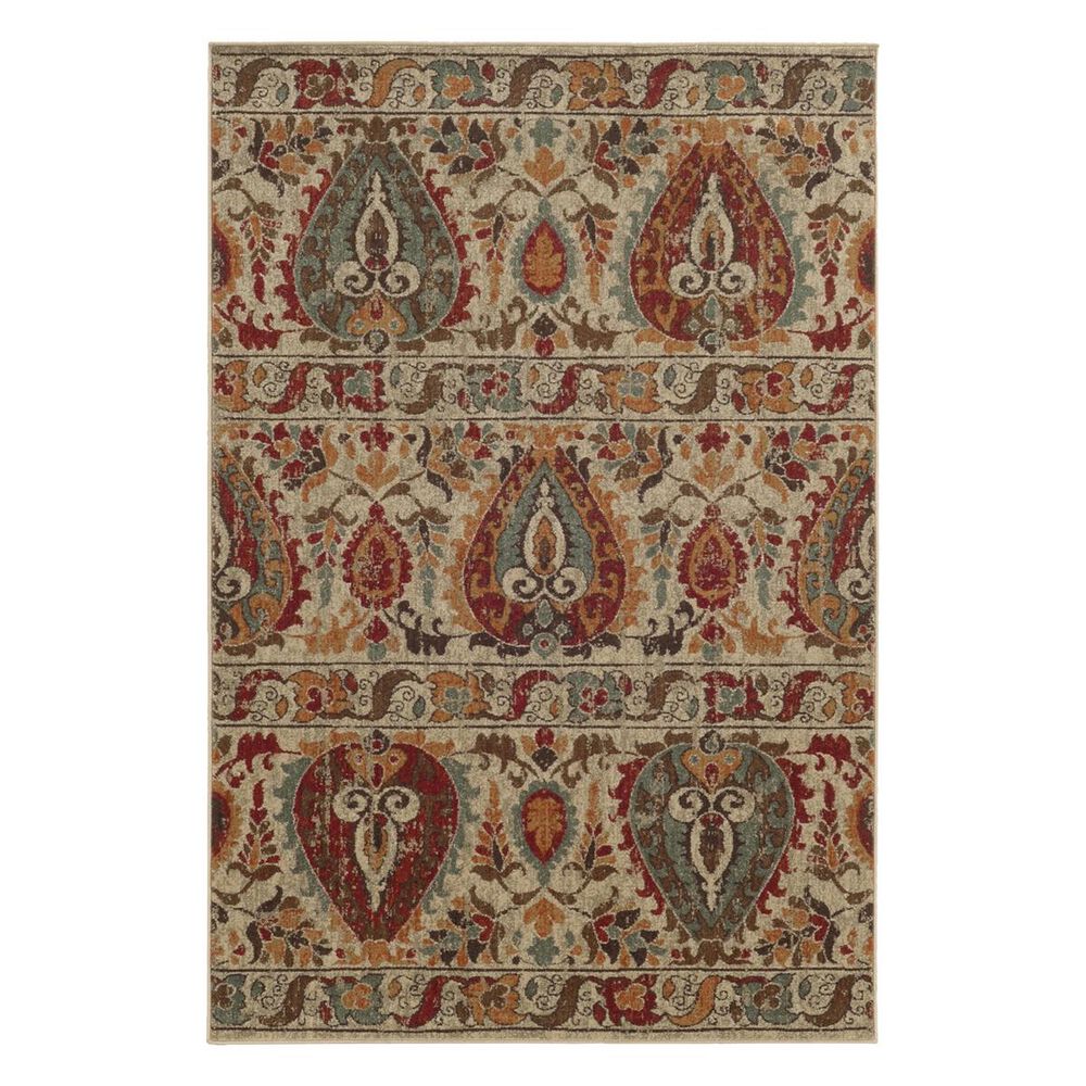 Oriental Weavers Voyage 104W 5'3" x 7'6" Tan Area Rug, , large
