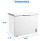 Midea 10 Cu. Ft. Garage-Ready Convertible Chest Freezer in White, , large