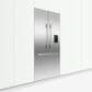 Fisher & Paykel 36" Integrated French Door Panel I&W with 80" High in Stainless Steel, , large