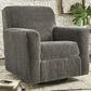 Ashley Herstow Swivel Glider Chair in Charcoal, , large