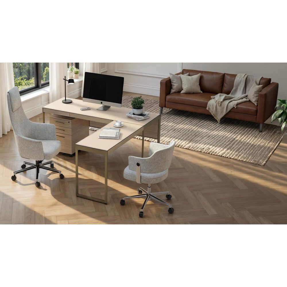 BDI Sequel Studio Return Desk in Neo Oak and Bronze, , large