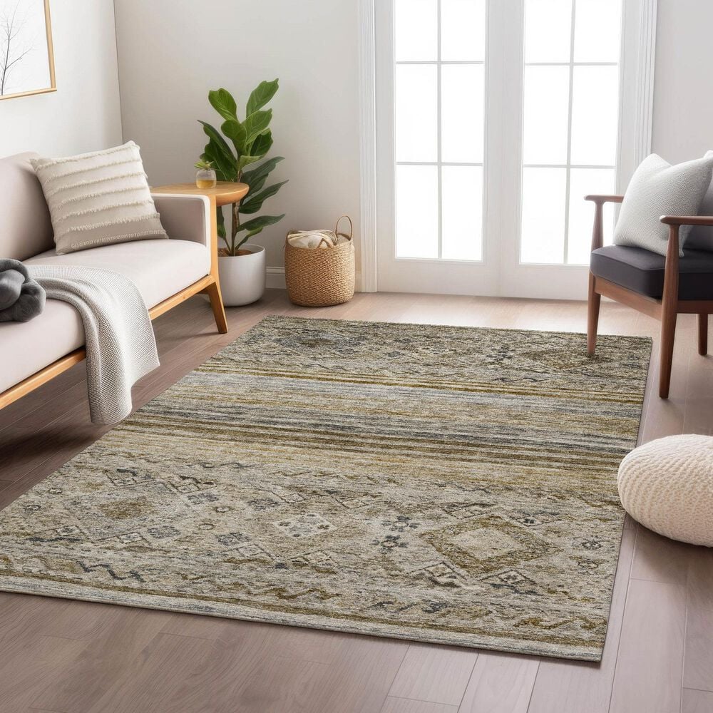 Dalyn Rug Company Karaj KJ4 5&#39; x 7&#39;6&quot; Brown Indoor/Outdoor Area Rug, , large