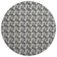 Dalyn Rug Company Soft Essentials Chevron Graphite 8" Round Area Rug, , large