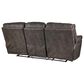 HomeStretch Rhino Manual Reclining Sofa in Pewter, , large