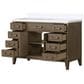 Lexora Home Laurel 48" Single Bathroom Vanity in Grey Oak with White Quartz Top and Rectangular Sink, , large