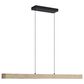 Golden Lighting Silva 1-Light Pendant in Black and Driftwood, , large