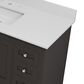 Lexora Home Dukes 84" Double Bathroom Vanity in Espresso with 2 cm White Quartz Top and Rectangular Sinks, , large