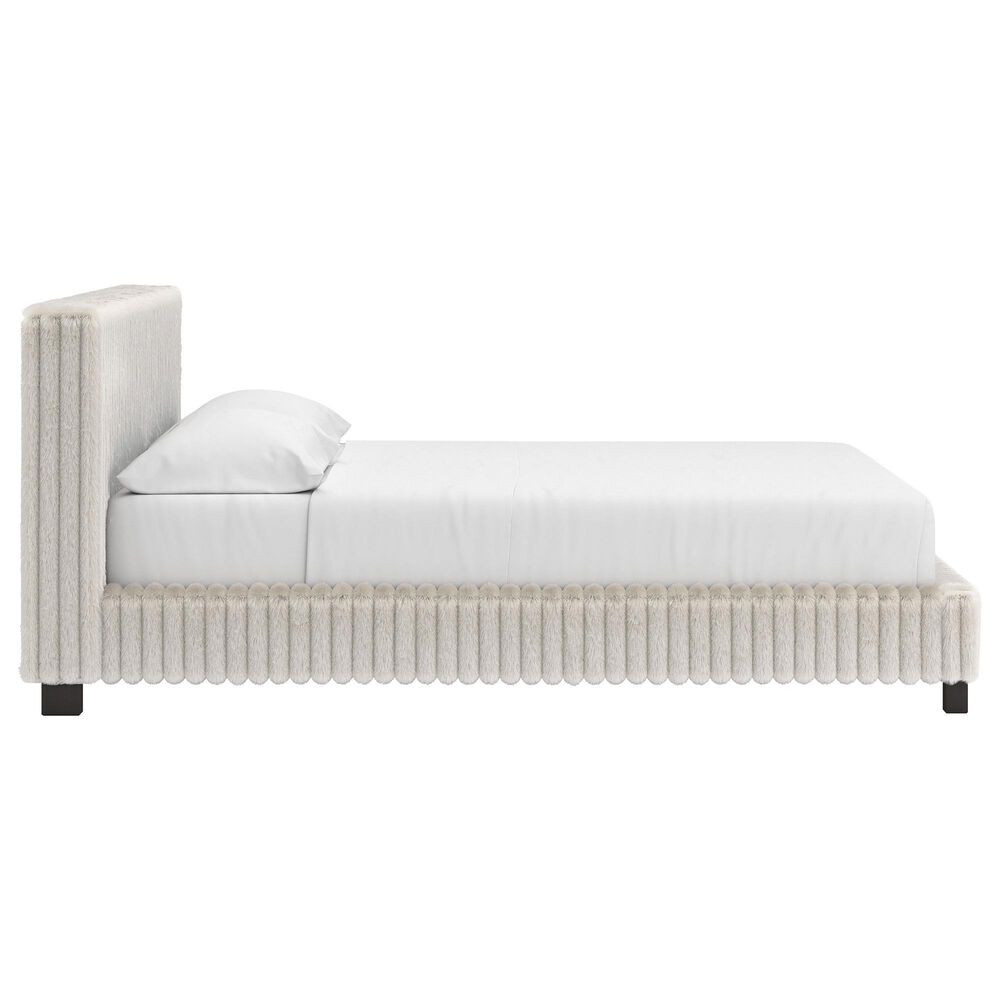 Ashley Zuraleus California King Upholstered Platform Bed with Two Nightstands in Matte White, , large