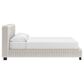 Ashley Zuraleus California King Upholstered Platform Bed with Two Nightstands in Matte White, , large