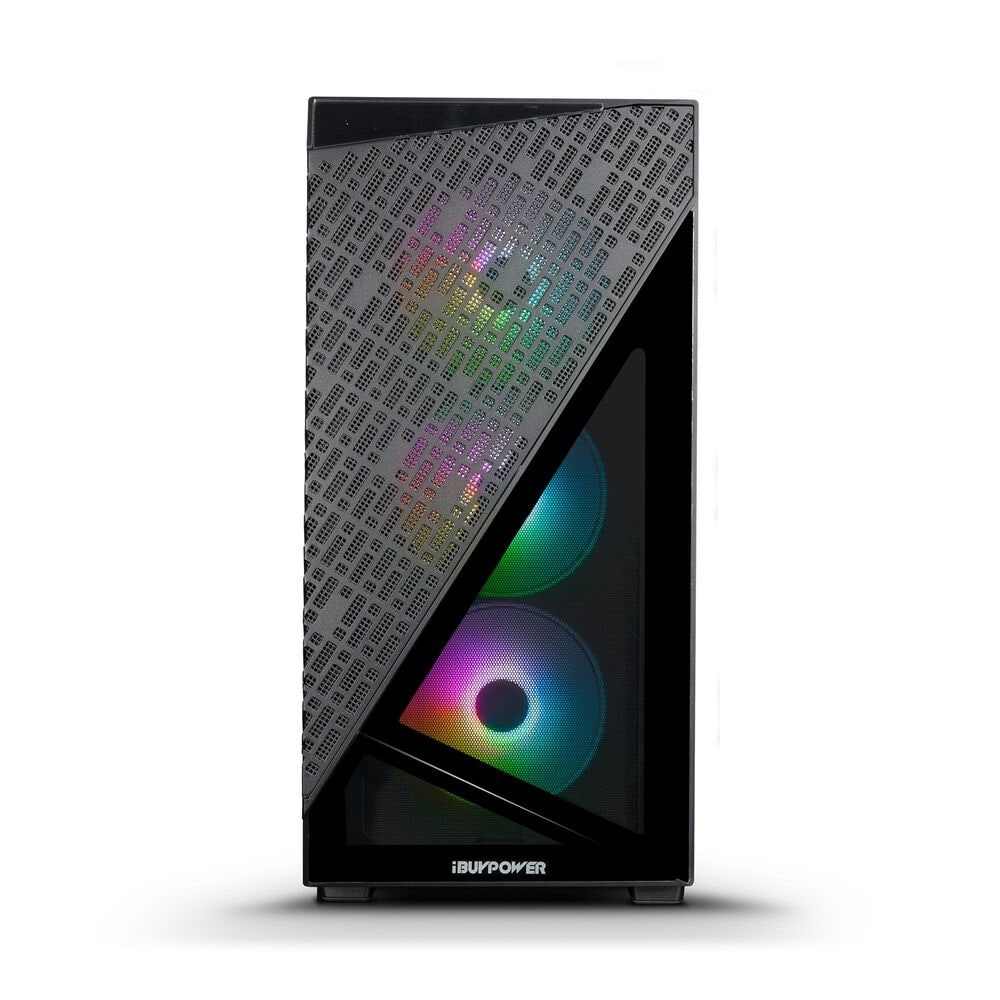 iBUYPOWER Slate Mesh Gaming PC Desktop - AMD Ryzen 5 8400F, AMD Radeon RX 7600 8GB, 16GB DDR5 Non-RGB RAM, 1TB NVMe SSD_SMA5R7601, , large