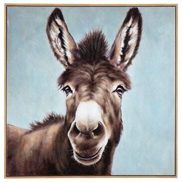 Ashley Landerton 32" x 32" Wall Art in Brown, Blue and White, , large