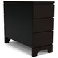 Shannon Hills Lydia 3-Drawer Bachelor"s Chest in Dark Cabernet, , large