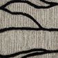 Feizy Enzo 2" x 3" Black and Taupe Area Rug, , large