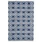 Safavieh Micro-Loop MLP153N 5" x 8" Navy and Ivory Area Rug, , large