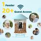Birdfy Bird Feeder with Smart Camera and Solar Panel in Blue and White, , large