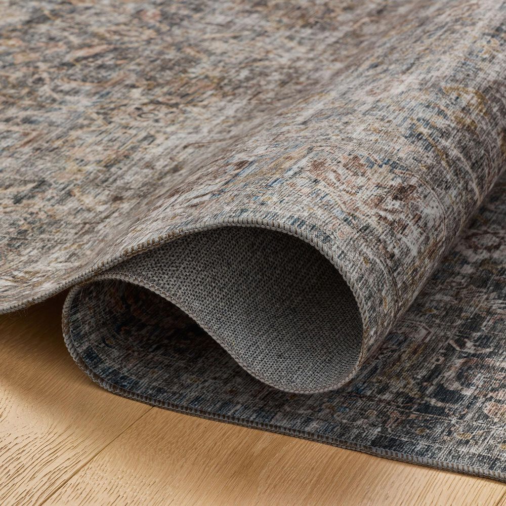 Amber Lewis x Loloi Josie 2&#39;3&quot; x 3&#39;9&quot; Dove and Gold Area Rug, , large
