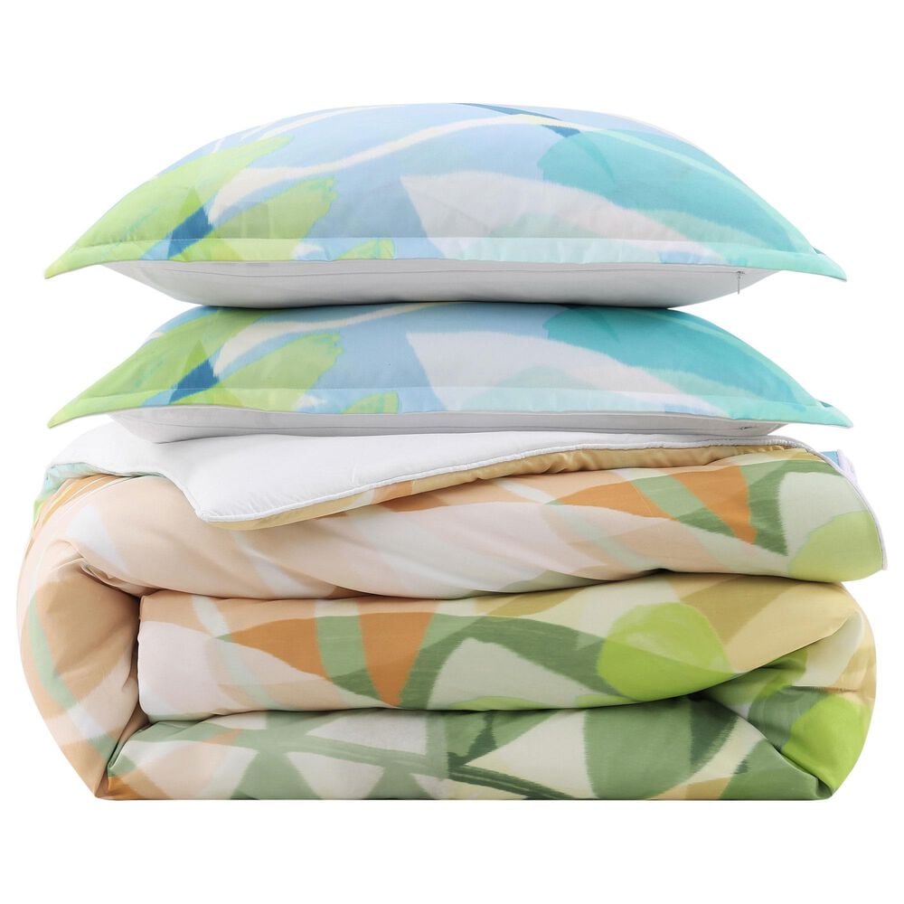 J. Queen New York Tiki 3-Piece Full/Queen Comforter Set in Green, , large