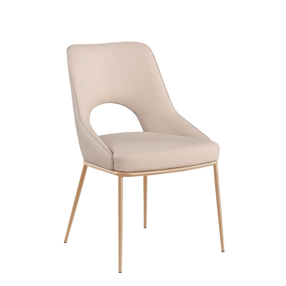Monroe Amelia Side Chair in Champagne, , large