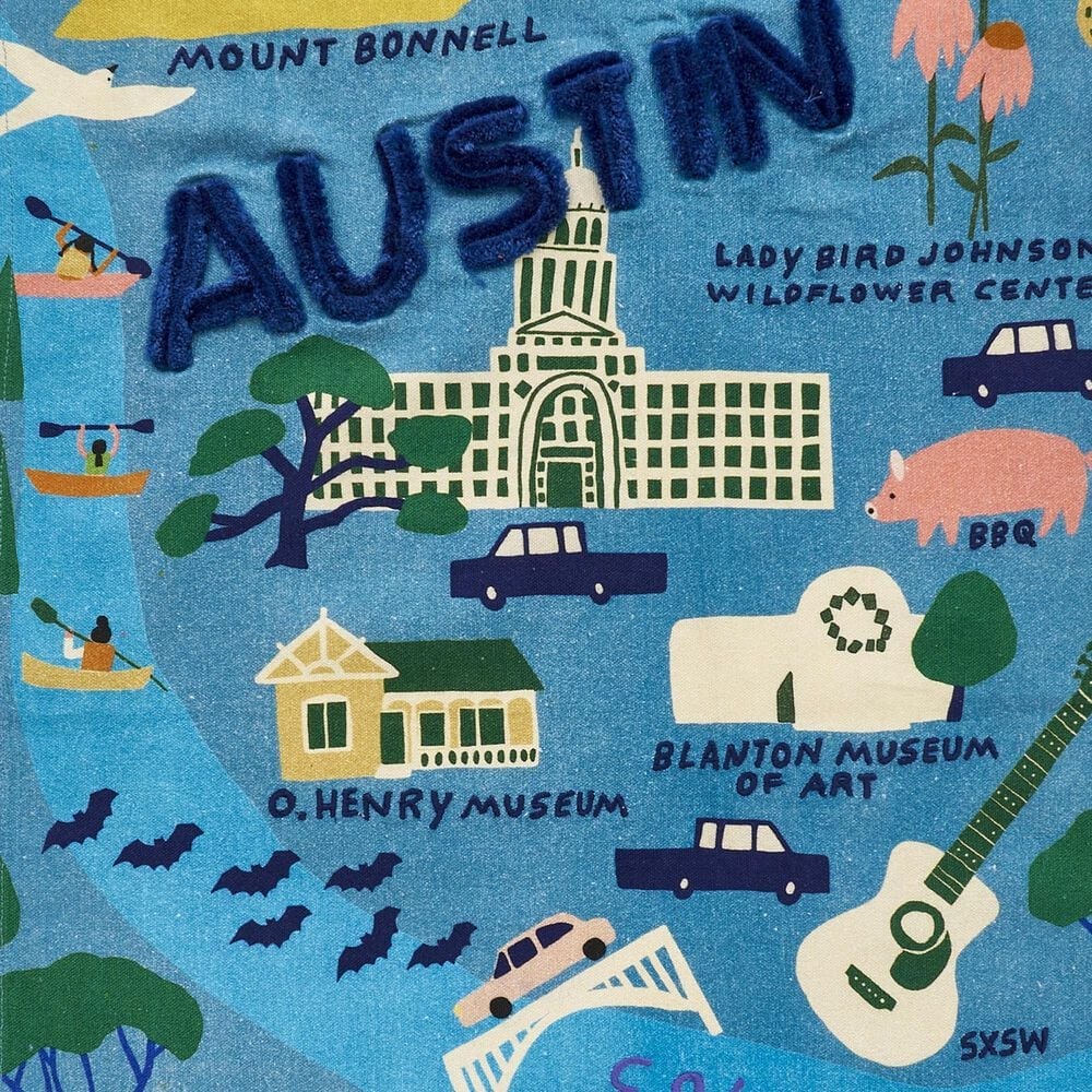 One Hundred 80 Degrees 18" x 28" Austin Dish Towel in Blue, , large