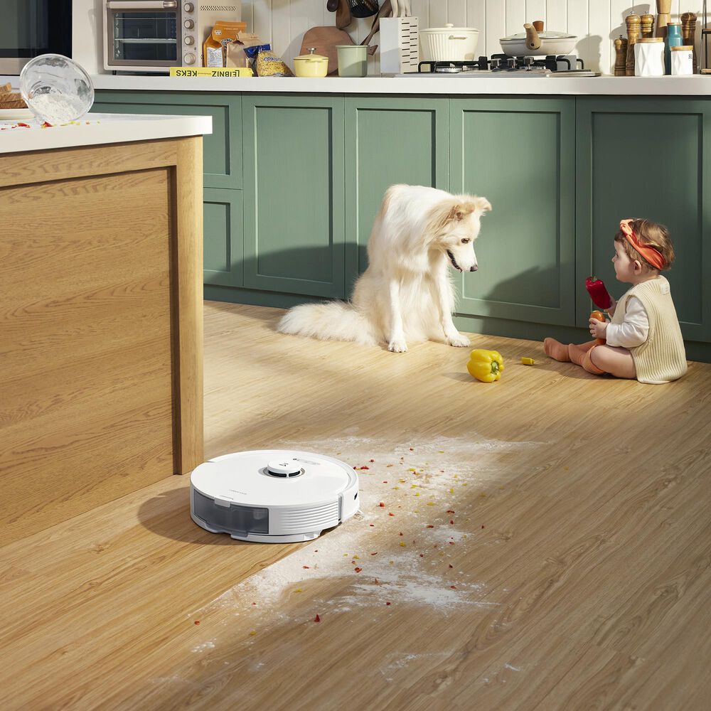 Roborock Q8 Max+ Robot Vacuum and Mop with Auto-Empty Dock in White, , large