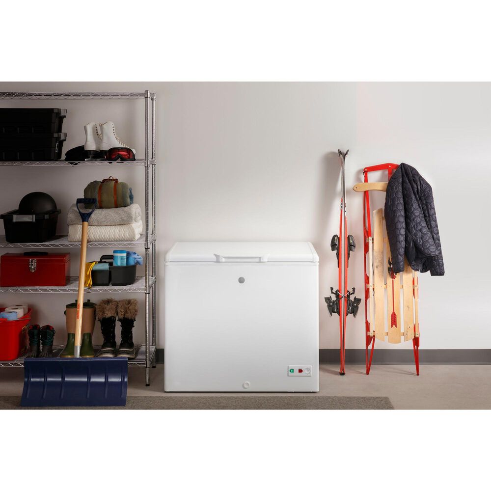 GE 8.8 Cu. Ft. Manual Defrost Chest Freezer in White, , large