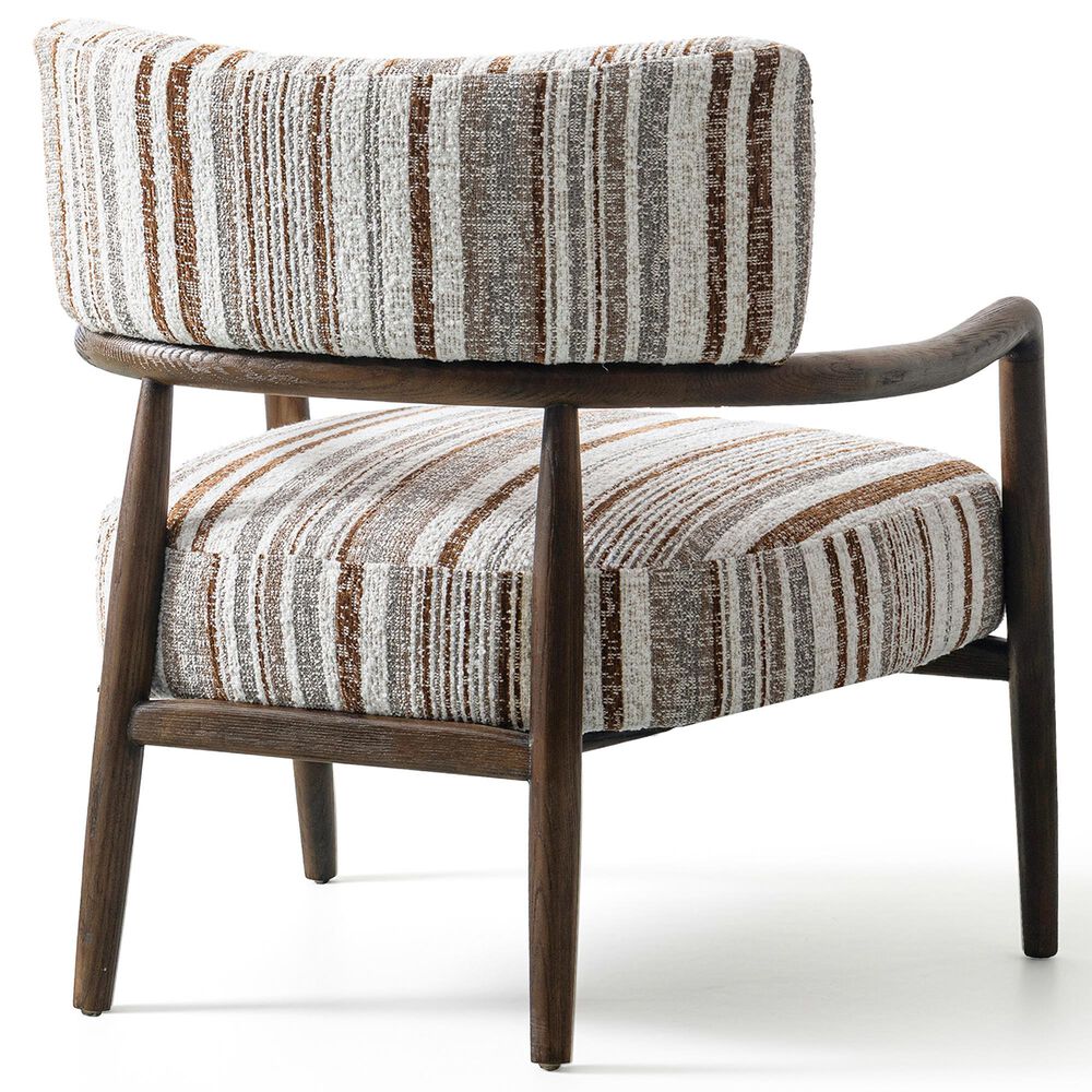 Furniture of America Premier Accent Chair in Malted Linen Stripe, , large