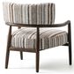 Furniture of America Premier Accent Chair in Malted Linen Stripe, , large