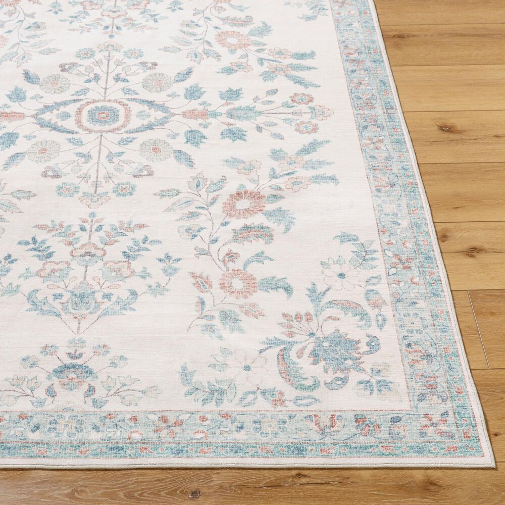 37B Lavable Blue 7&#39;6&quot; x 9&#39;5&quot; Area Rug, , large