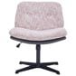 Impressions Vanity Alicia Vanity Chair with Pink Tweed Cushion in Black, , large