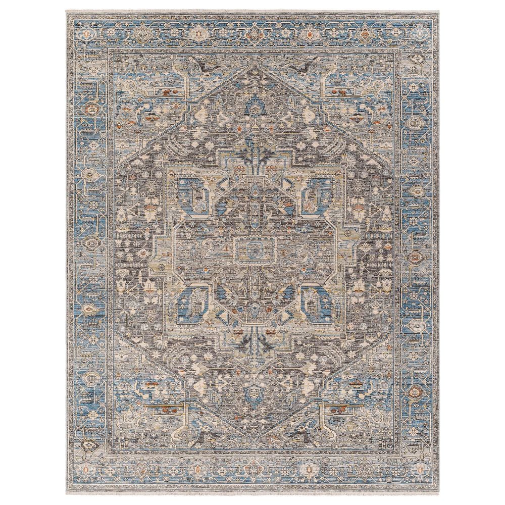 Surya Chicago CHG2313 11"11" x 15"7" Slate, Black, Light Beige, Charcoal, Blue, Grey Area Rug, , large