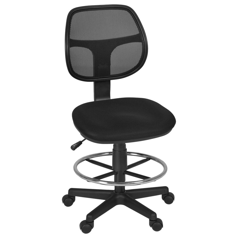 Regency Global Sourcing Carter Swivel Stool in Black, , large
