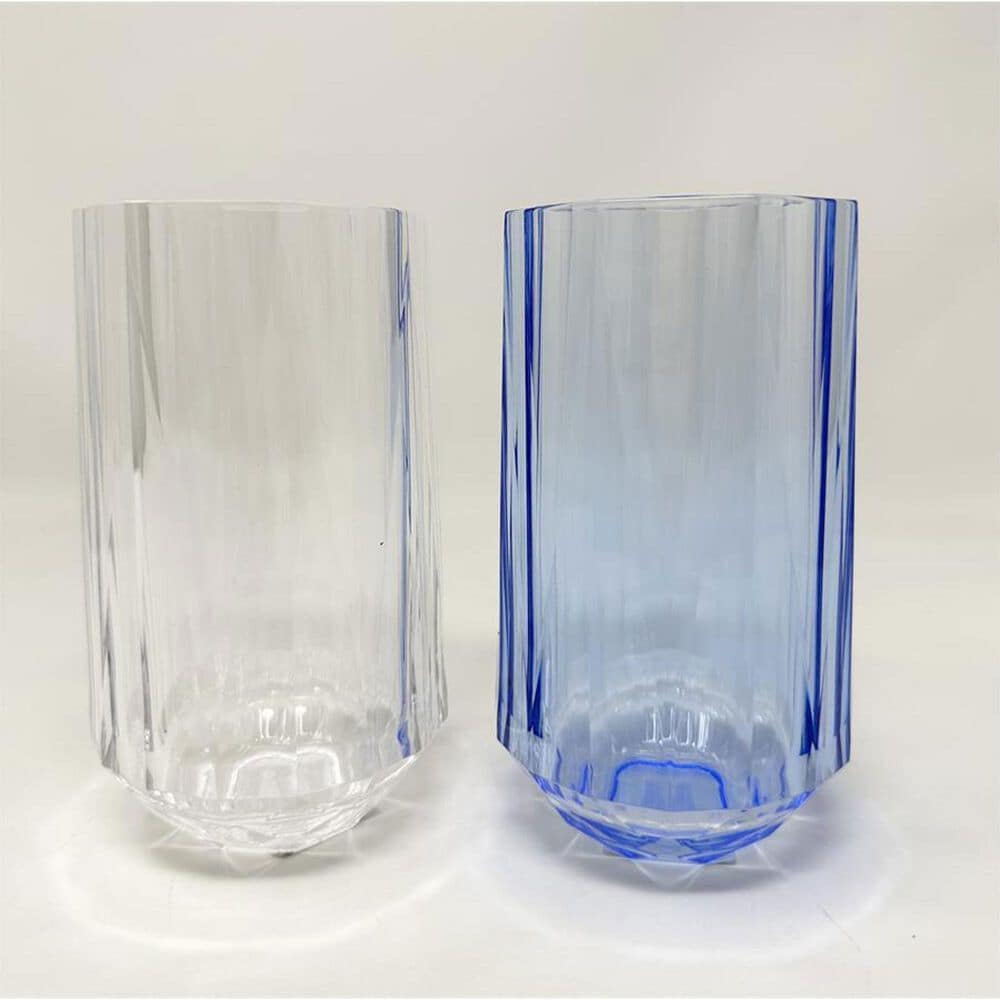 LeadingWare Crystal Diamond 16 Oz Highball Tumbler in Clear, , large