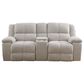 Simeon Collection Buster Manual Dual Reclining Console Loveseat in Opal Taupe Velvet, , large