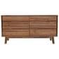 LH Imports Gia 6-Drawer Dresser in Warm Pecan, , large