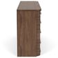 Riverside Furniture Delia 8-Drawer Dresser and Mirror in Nouveau Walnut, , large