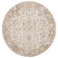 Surya Brunswick Light Gray, Cream, Medium Brown, Light Brown, Charcoal and Mustard 7"10" Round Area Rug, , large